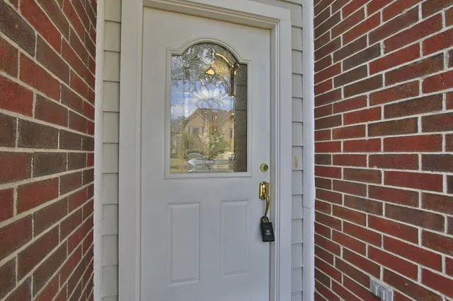 a view of a brick wall