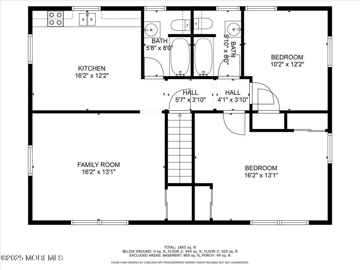 1 Gaston Avenue, Unit UPSTAIRS Raritan, NJ 08869 - Photo 11 of 13 25-Floor Plan