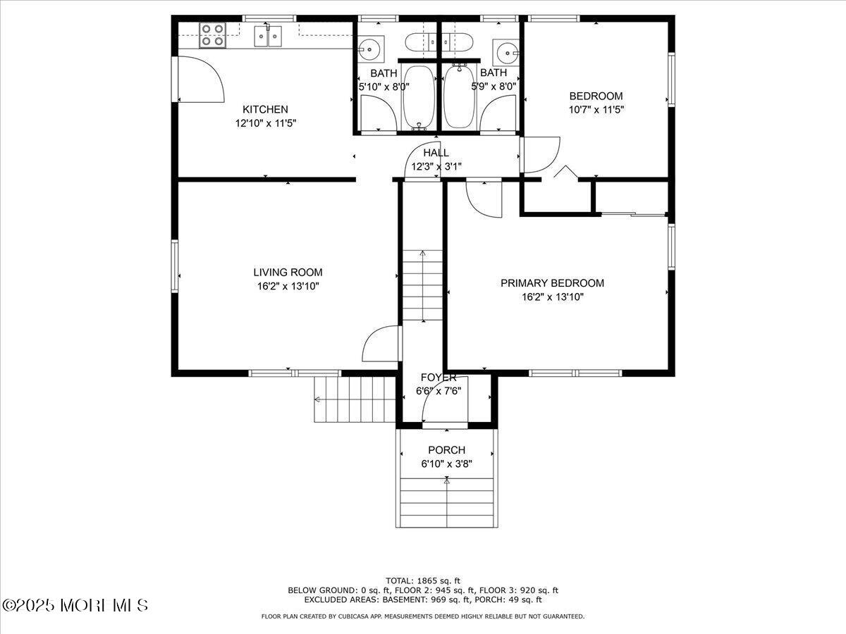 1 Gaston Avenue, Unit UPSTAIRS Raritan, NJ 08869 - Photo 10 of 13 24-Floor Plan