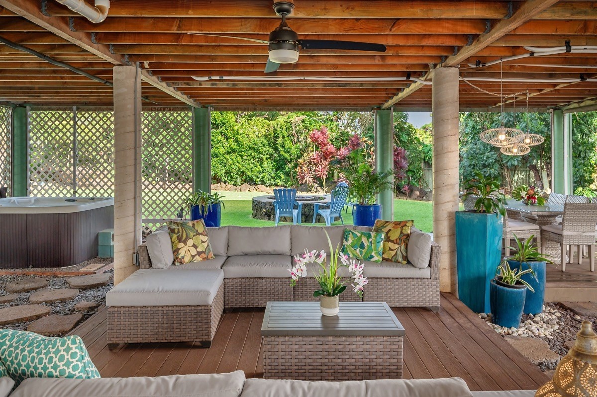 2258 Kuai Road Koloa, HI 96756 - Photo 29 of 30 a building outdoor space with patio furniture and potted plants
