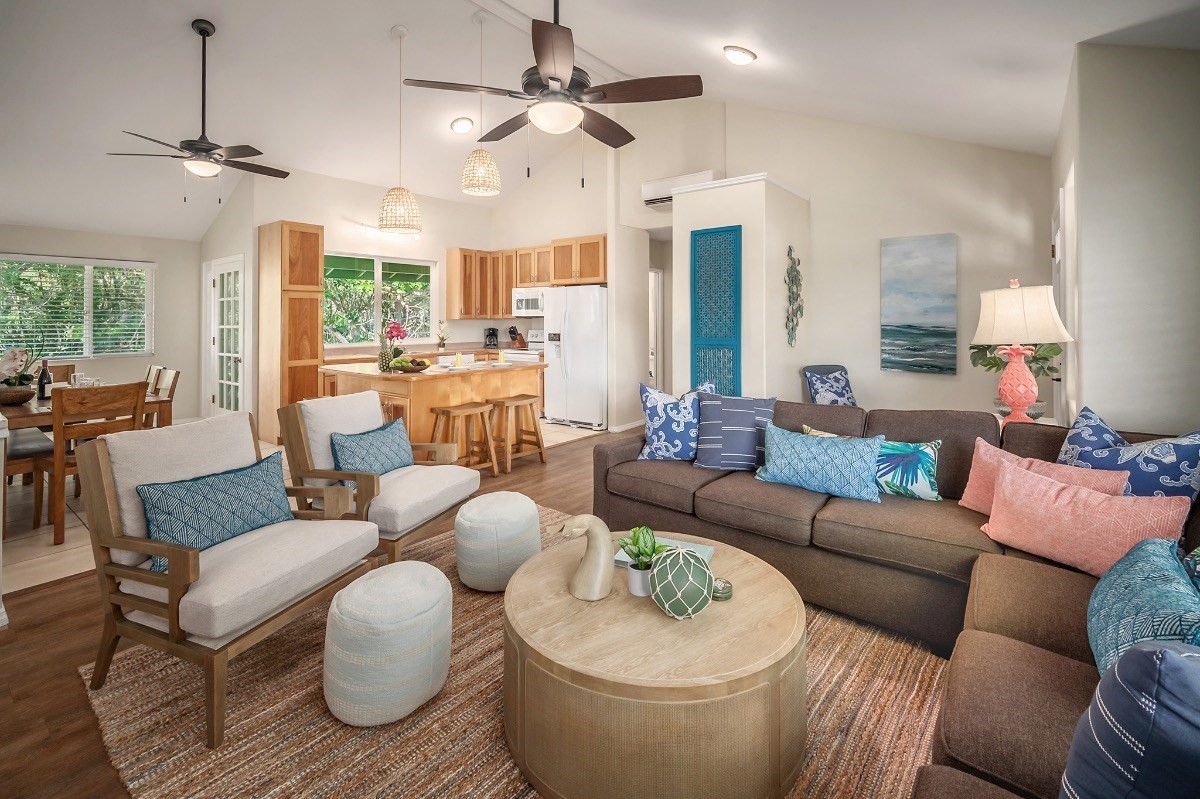 2258 Kuai Road Koloa, HI 96756 - Photo 5 of 30 a living room with furniture and a large window