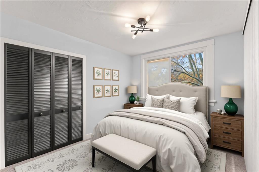 433 Green Street Homestead, PA 15120 - Photo 25 of 33 a bedroom with a bed dresser and a window