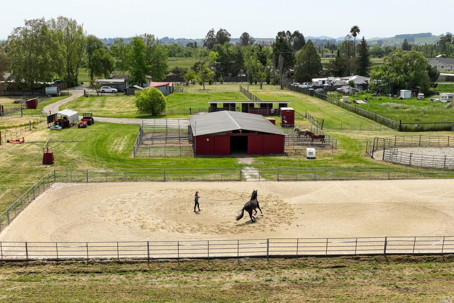 225 Scenic Avenue Santa Rosa, CA 95407 - Photo 1 of 1 Looking toward the homes in the front of the parcel from the arena.