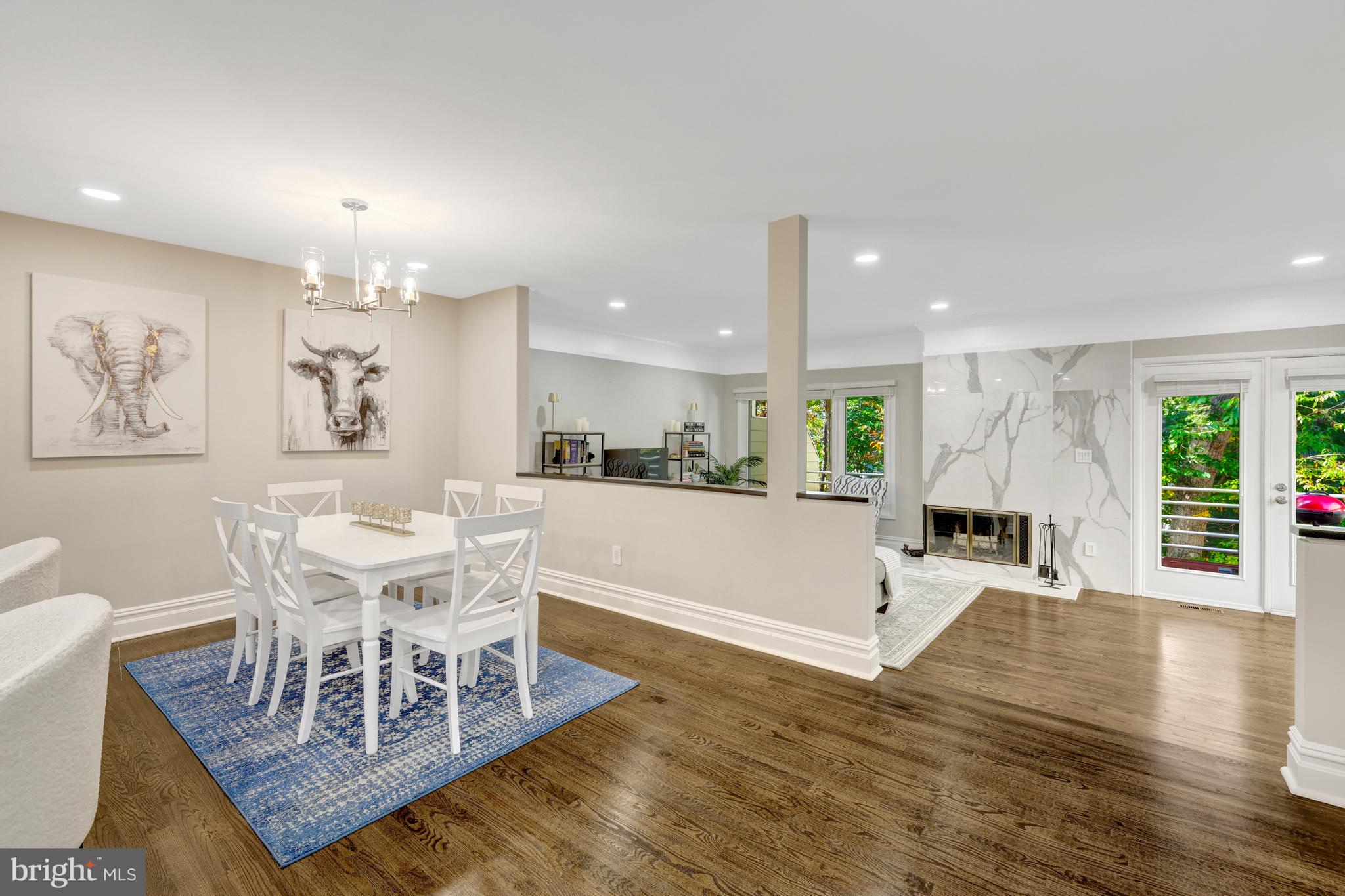 11110 Lakespray Way Reston, VA 20191 - Photo 13 of 60 The dining room opens to the living room.