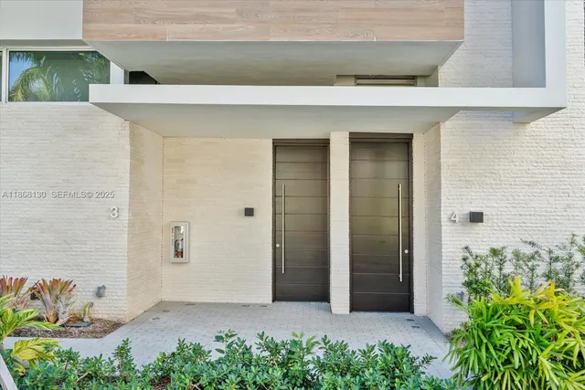 a view of a front door of house