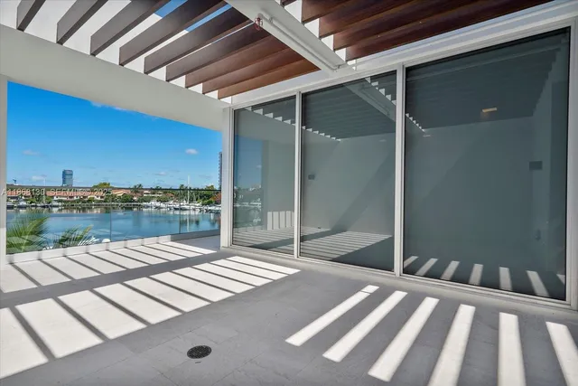 a view of a lake with outdoor space