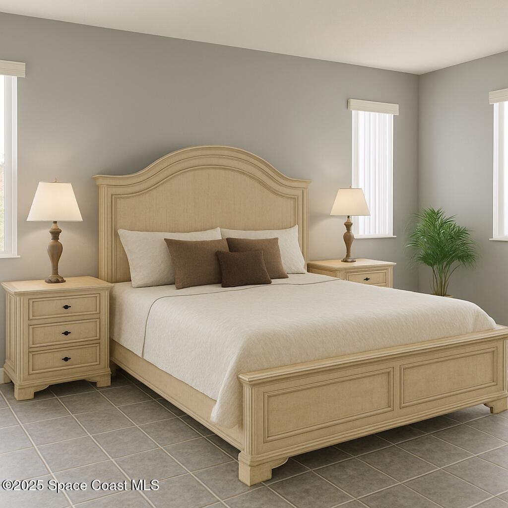 5 Fairway Drive, Unit 5 Cocoa Beach, FL 32931 - Photo 13 of 30 Virtually Staged Spacious Bedroom