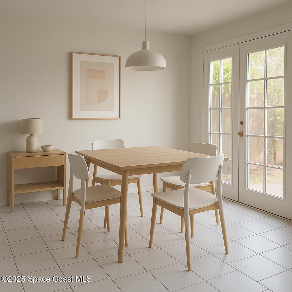 5 Fairway Drive, Unit 5 Cocoa Beach, FL 32931 - Photo 10 of 30 Virtually Staged Dining area