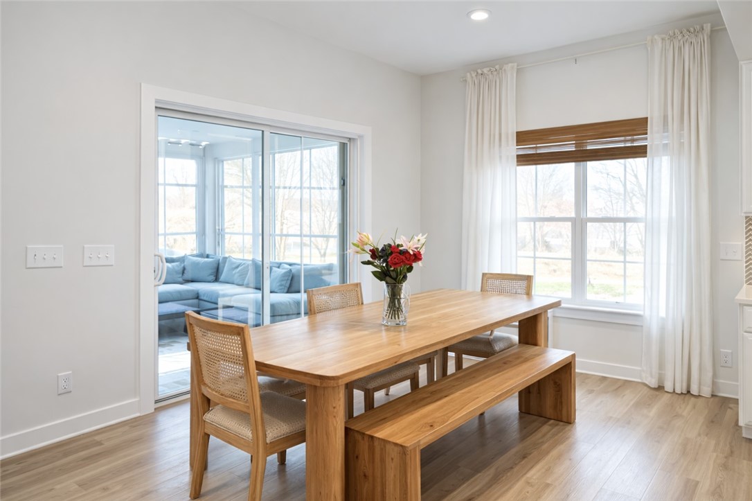 209 Furness Drive Fountain Inn, SC 29644 - Photo 10 of 33 This bright dining area offers a seamless connection to an adjoining sunroom through sliding glass doors.
