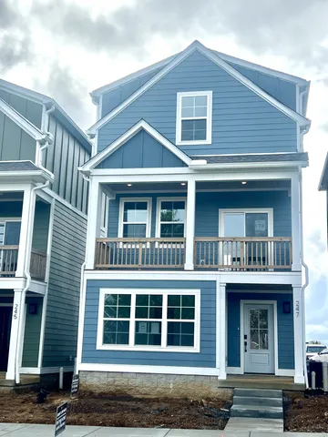 a front view of a house