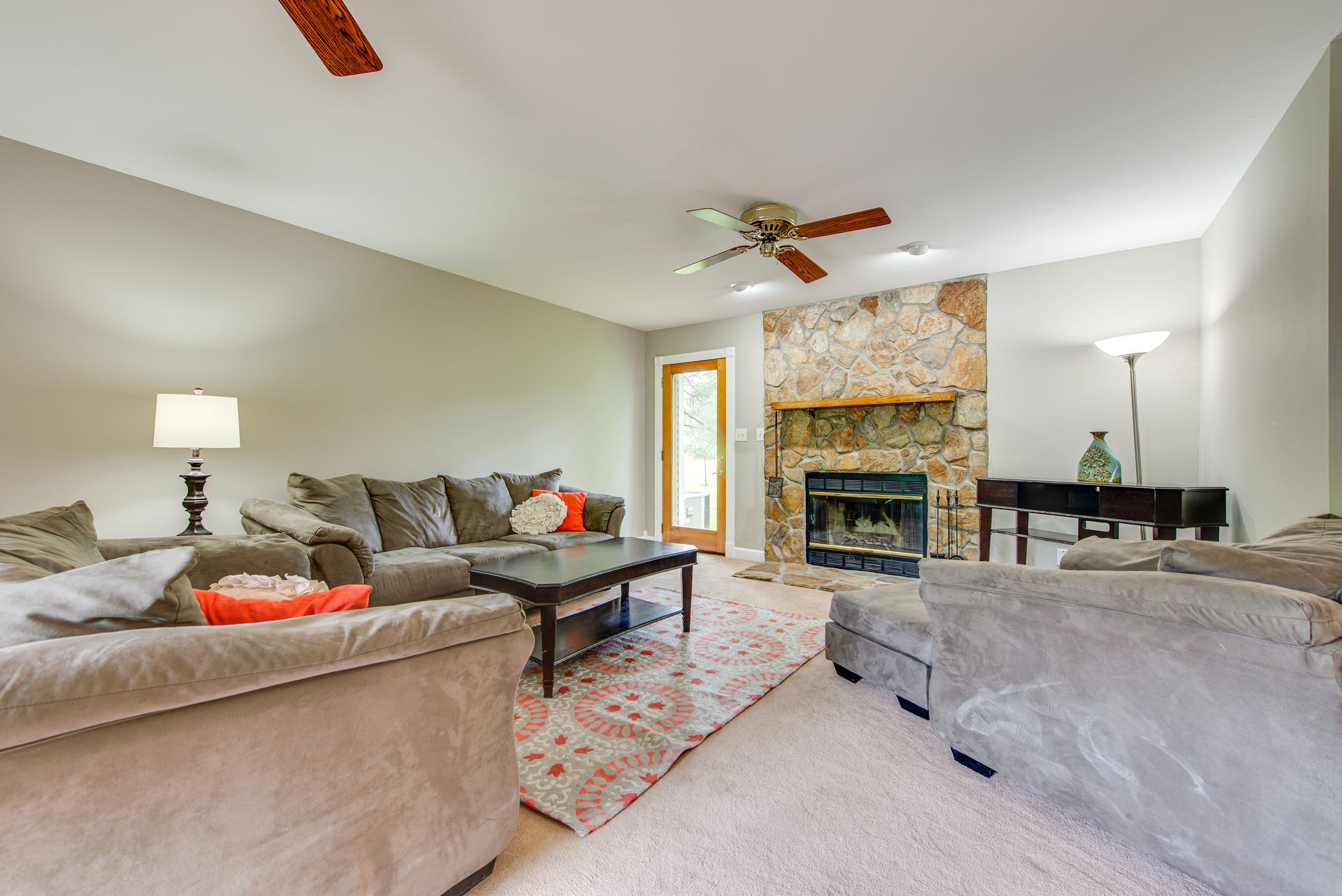 2461 Fly Road Nolensville, TN 37135 - Photo 4 of 25 Large living room with a wood-burning fireplace