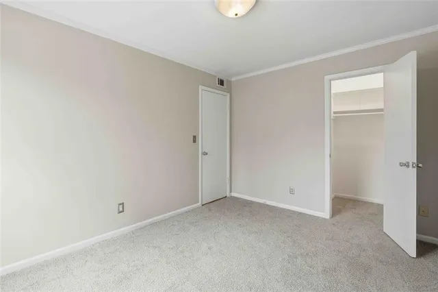 a view of an empty room