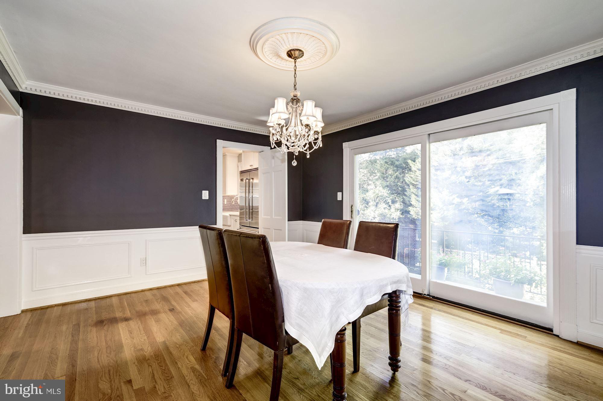 4767 Berkeley Terrace Northwest Washington, DC 20007 - Photo 13 of 30 a view of a dining room with furniture and window