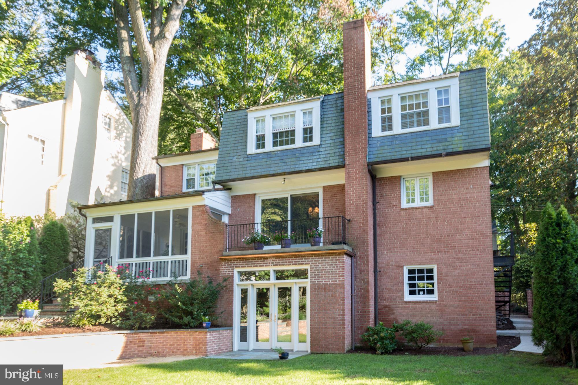 4767 Berkeley Terrace Northwest Washington, DC 20007 - Photo 30 of 30 front view of a brick house with a yard