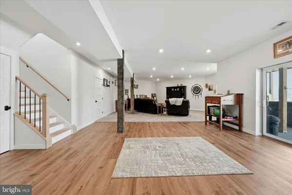 a view of lake and mountain