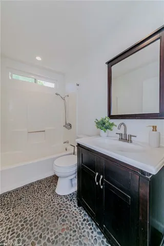 a front view of a building with retail area