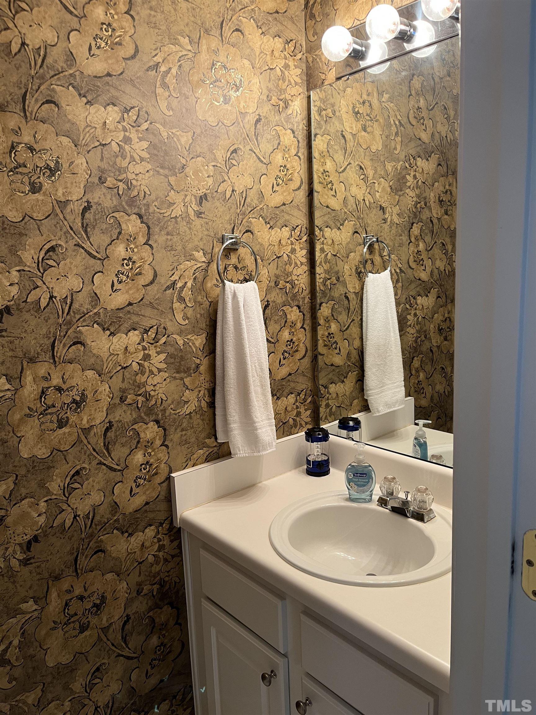 5309 Glen Canyon Road Raleigh, NC 27616 - Photo 8 of 11 a bathroom with a sink and a mirror
