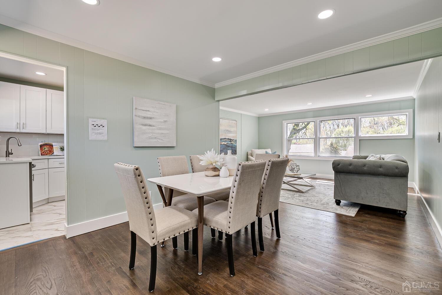 16 Fordham Road Old Bridge, NJ 08859 - Photo 4 of 33 a view of a dining room with furniture and wooden floor