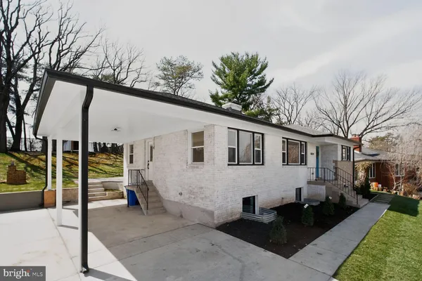 a view of a house with a patio