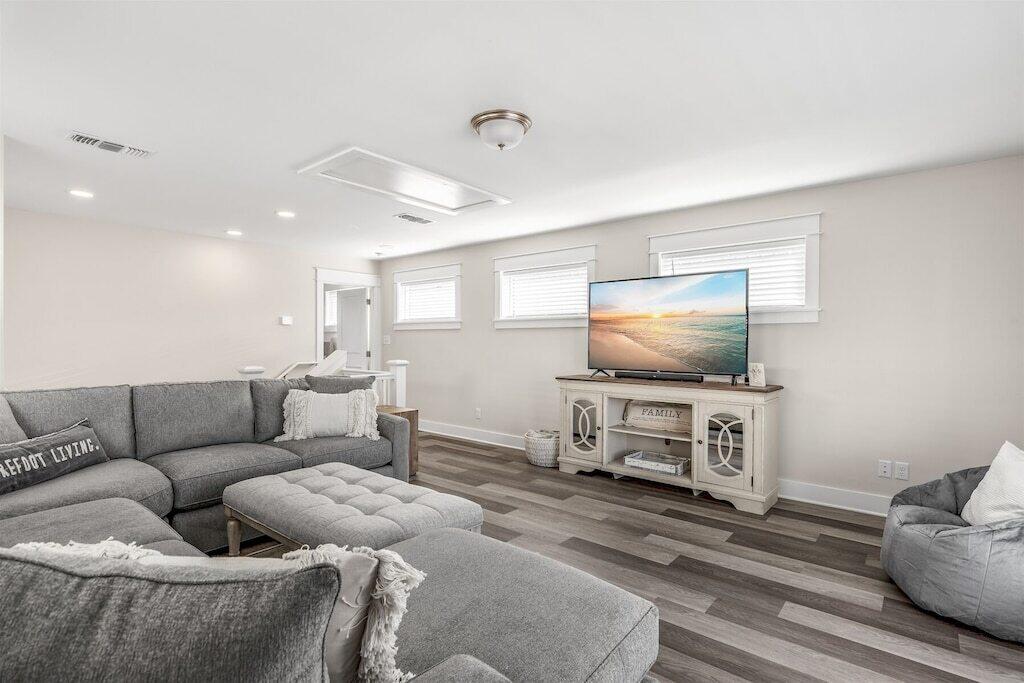 24 Beach View Dr Inlet Beach Inlet Beach, FL 32461 - Photo 16 of 27 a living room with furniture and a flat screen tv