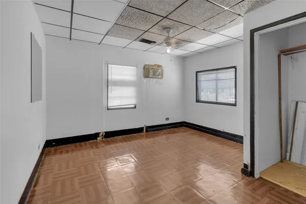 a view of a room with window