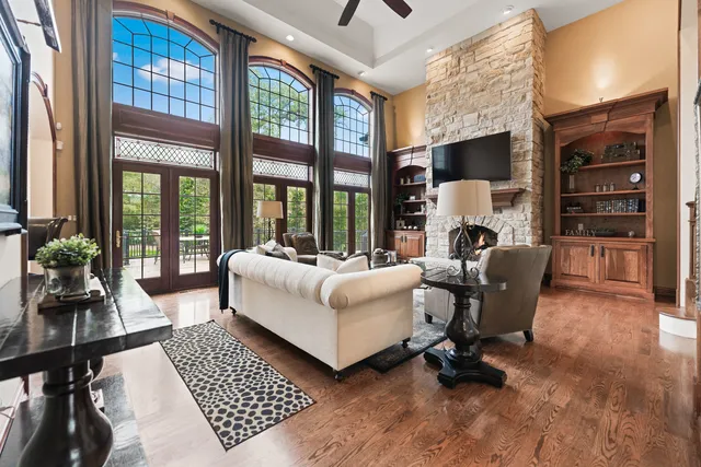 a bedroom with a bed and dresser