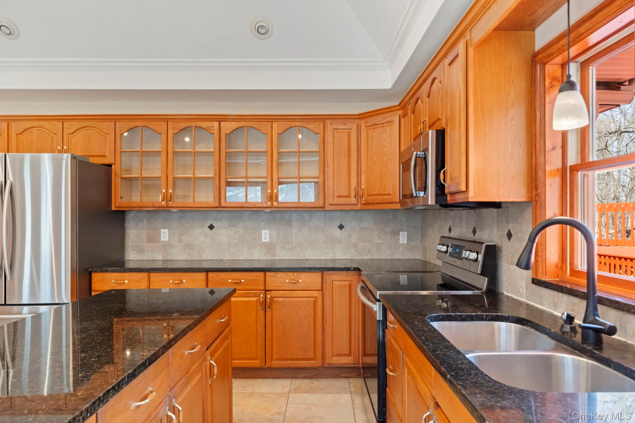 21 Jackson Road Mahopac, NY 10541 - Photo 7 of 36 Kitchen with Deep Sink and Custom Cabinets