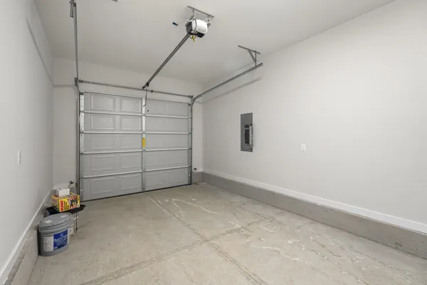 a view of a backyard with a garden