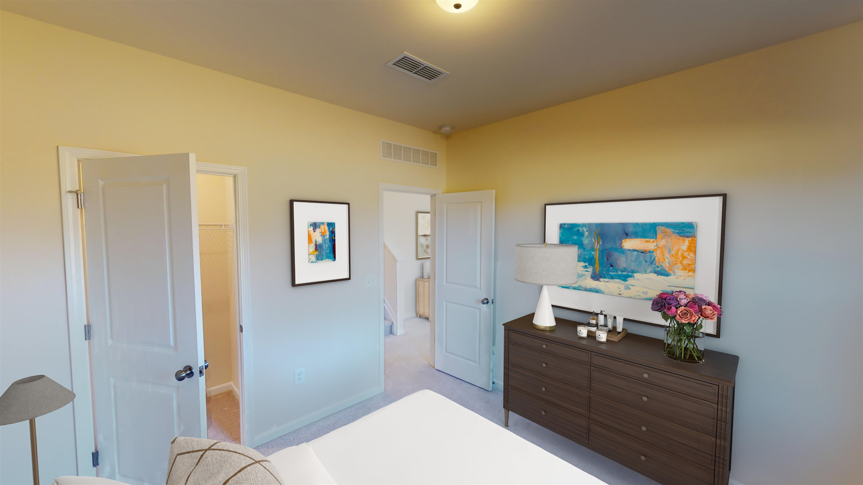 3504 Dragonfly River Raleigh, NC 27604 - Photo 15 of 27 a bed room with a bed and a mirror