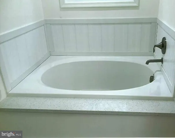 a close view of tub