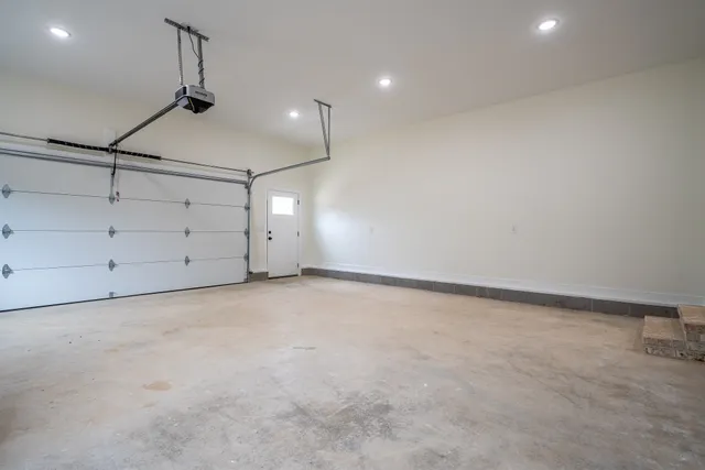 a view of balcony with wooden floor