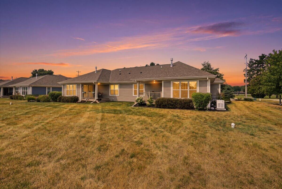 300 Markham Road Eagle, WI 53119 - Photo 39 of 56 Rear Exterior Twilight