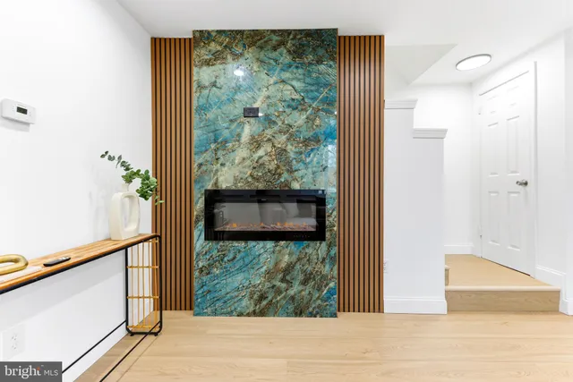 a bedroom with a bed and a cabinets