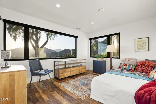 a view of a lake from a balcony