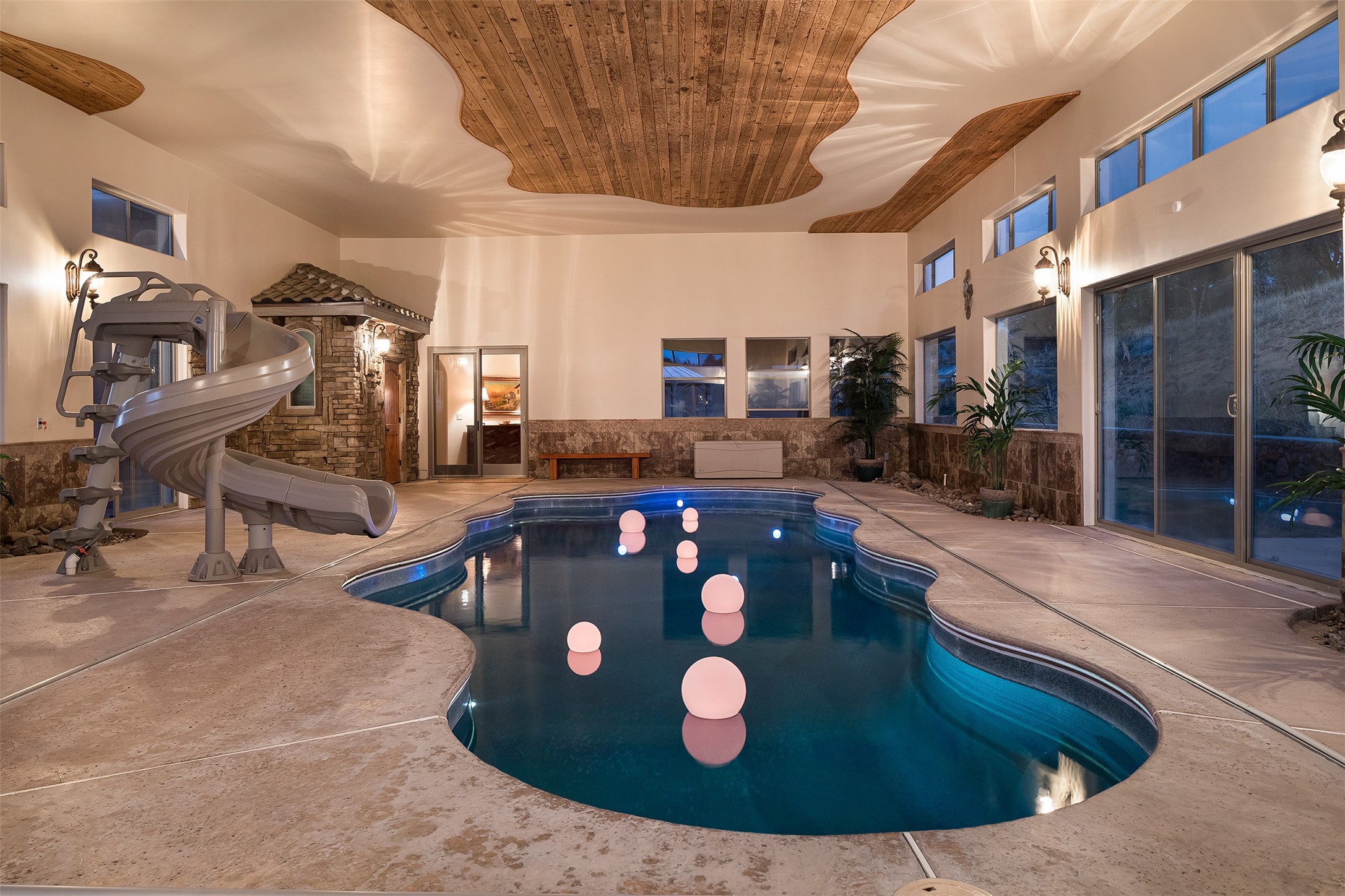 3120 Little Walnut Road Silver City, NM 88061 - Photo 59 of 88 Indoor Pool Area Night