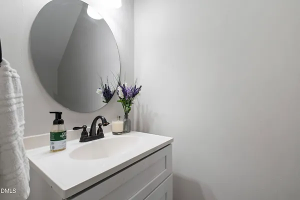 a dining room with furniture window and outside view