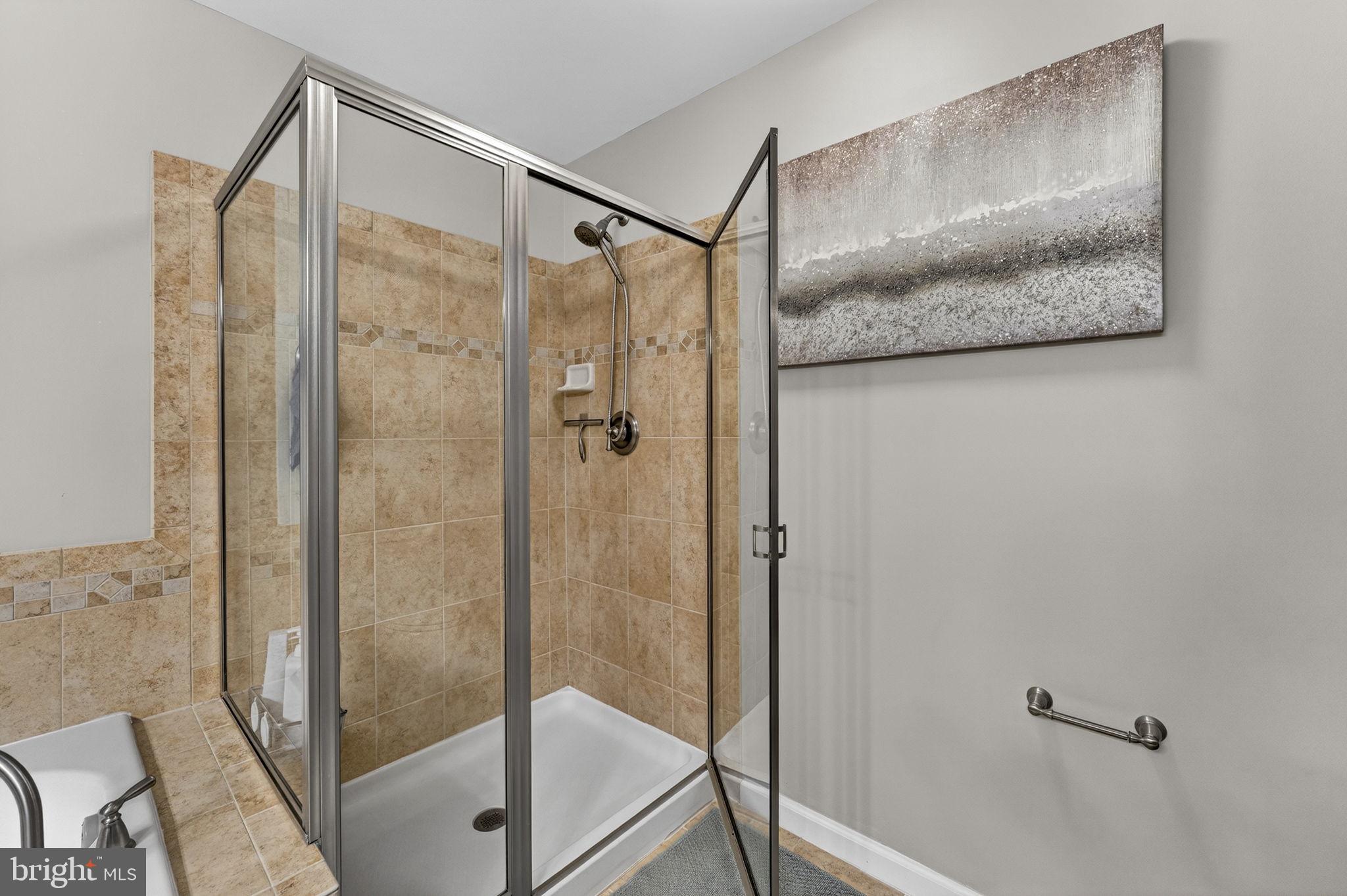 42558 Sunset Ridge Square Ashburn, VA 20148 - Photo 41 of 51 a bathroom with a glass shower door