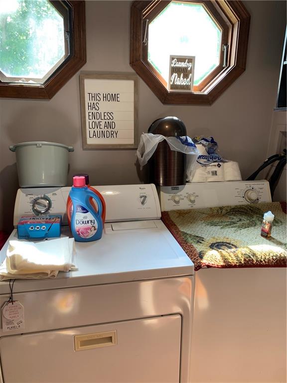 729 Cemetery Road Perryopolis, PA 15473 - Photo 10 of 24 a utility room with dryer and washer