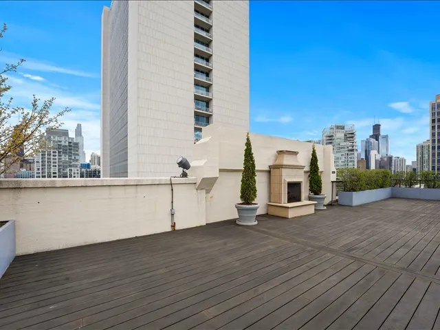a view of a balcony with city view