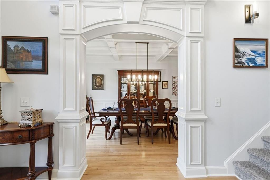 613 Talmadge Lane Canton, GA 30115 - Photo 13 of 84 a view of a dining room with furniture window and wooden floor