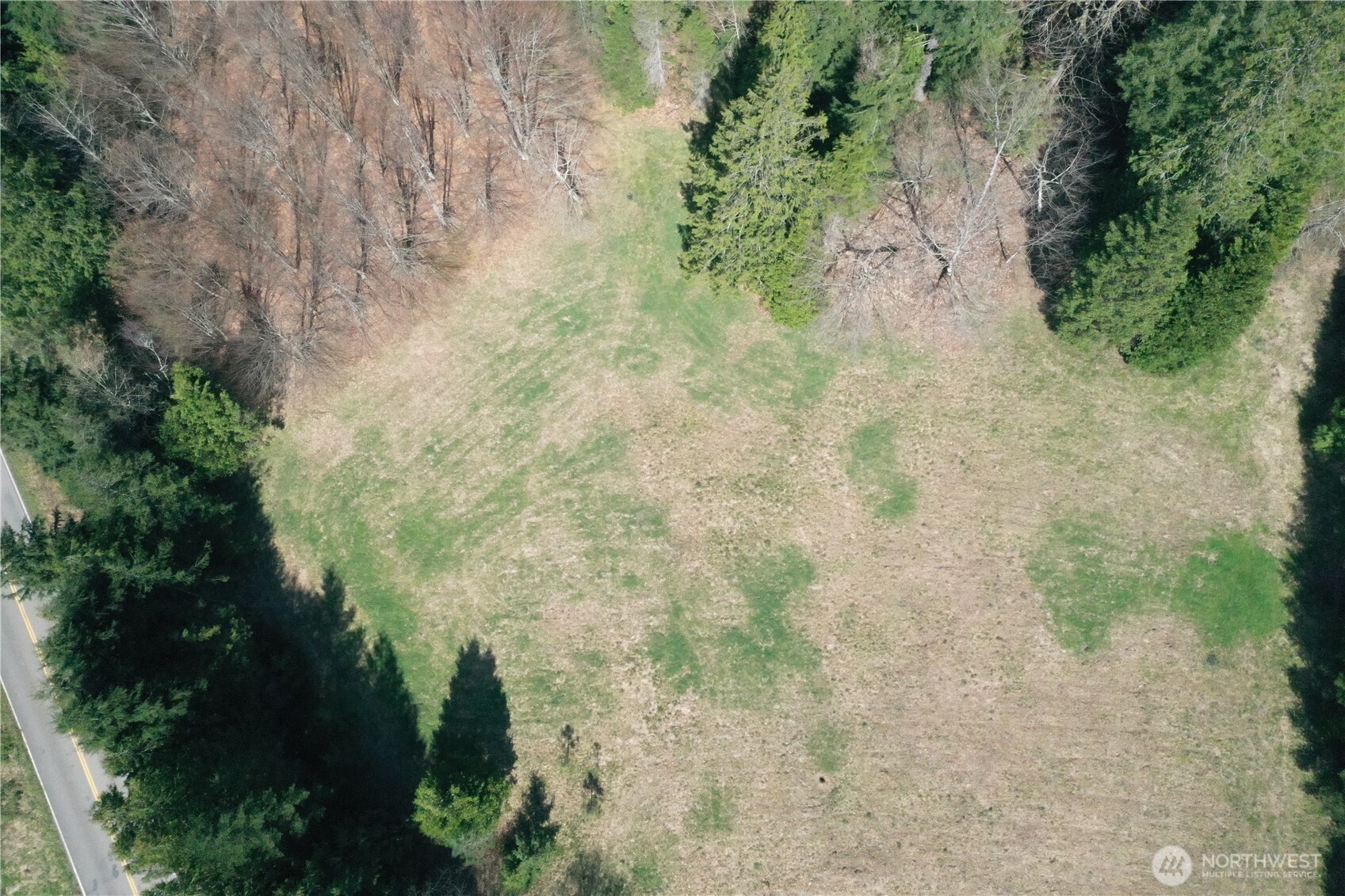 15327 May Creek Road Gold Bar, WA 98251 - Photo 15 of 35 a aerial view of a yard with plants and trees