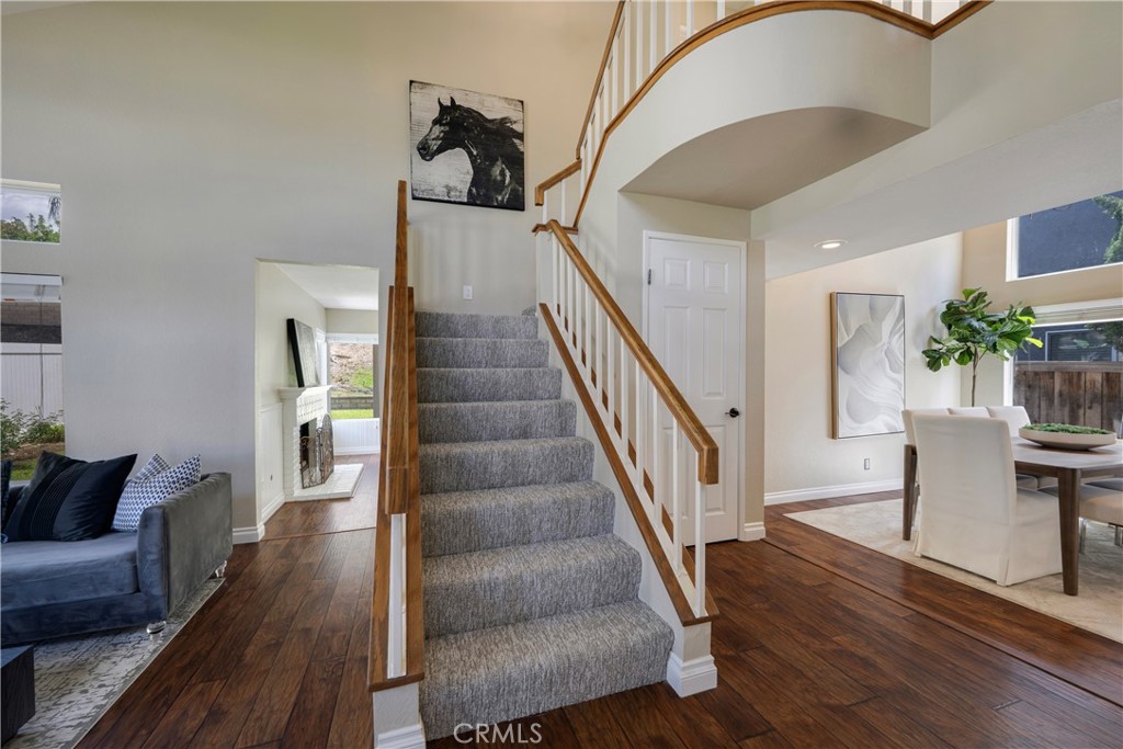 4817 Golden Ridge Drive Corona, CA 92878 - Photo 27 of 70 a view of entryway and hall with wooden floor