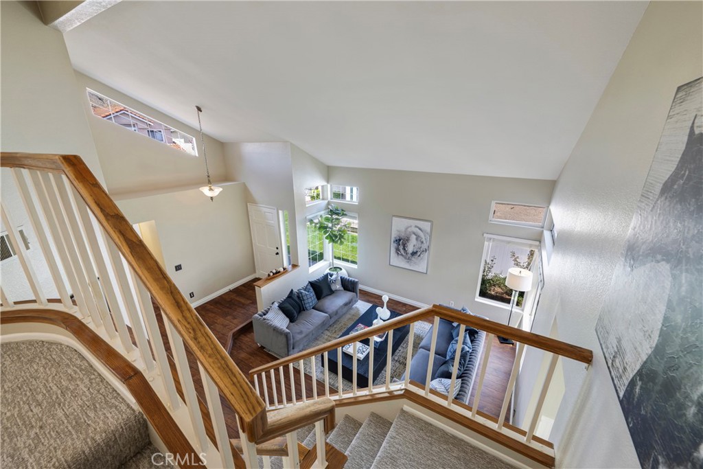 4817 Golden Ridge Drive Corona, CA 92878 - Photo 28 of 70 View of living room from top of stairs.