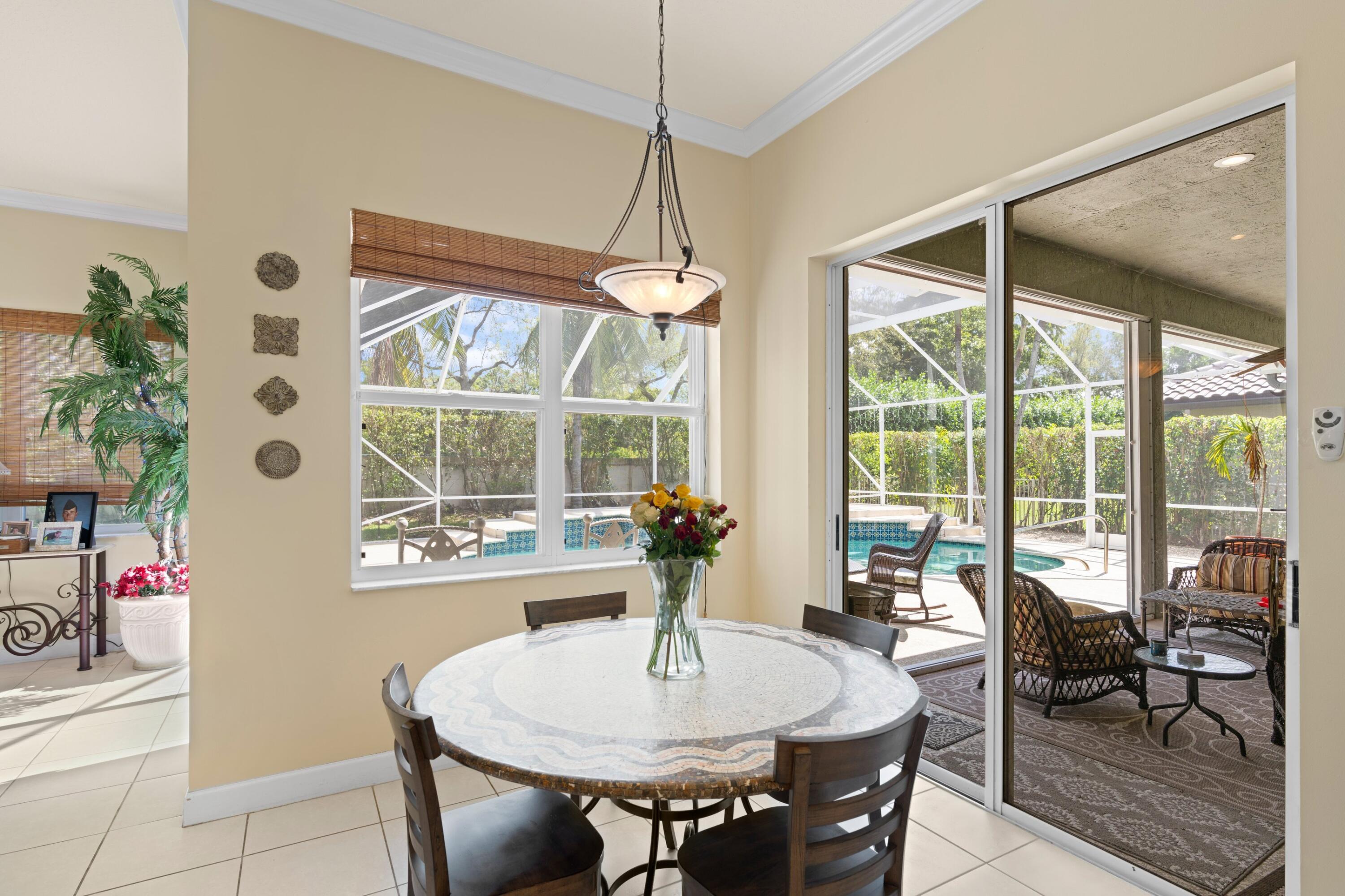 21334 Falls Ridge Way Boca Raton, FL 33428 - Photo 12 of 22 a dining room with furniture window and chandelier