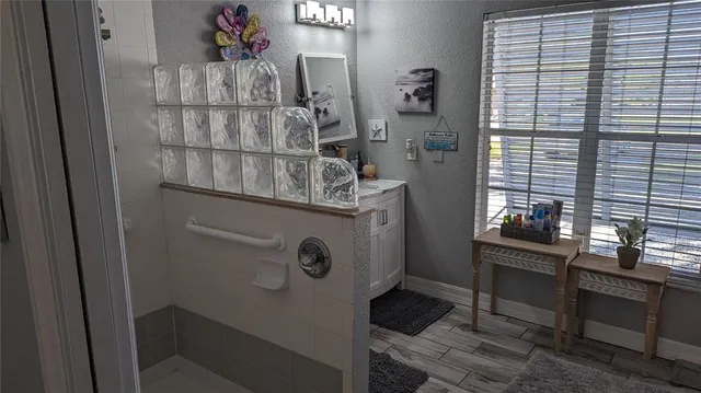 a room with storage and utility