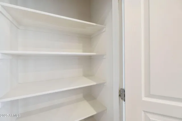 a room with a fireplace