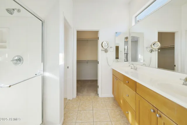 a view of a street with a building in the background