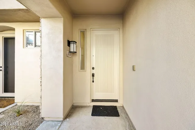 a view of a kitchen with a chandelier