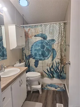 a view of a garden with trees