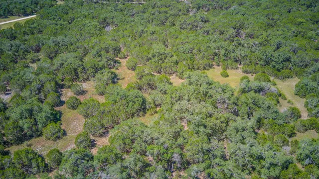 a view of a lake from a yard